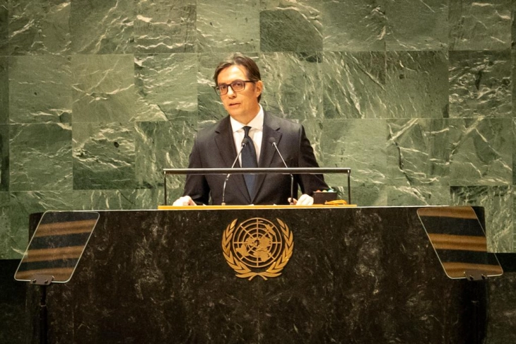 Pendarovski at UNGA 78: Renewed and reinforced multilateralism only real answer to threats of present, internal reforms of UN necessary