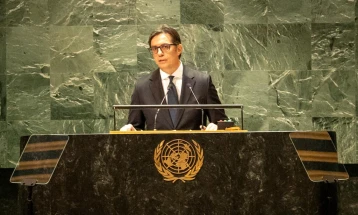 Pendarovski at UNGA 78: Renewed and reinforced multilateralism only real answer to threats of present, internal reforms of UN necessary