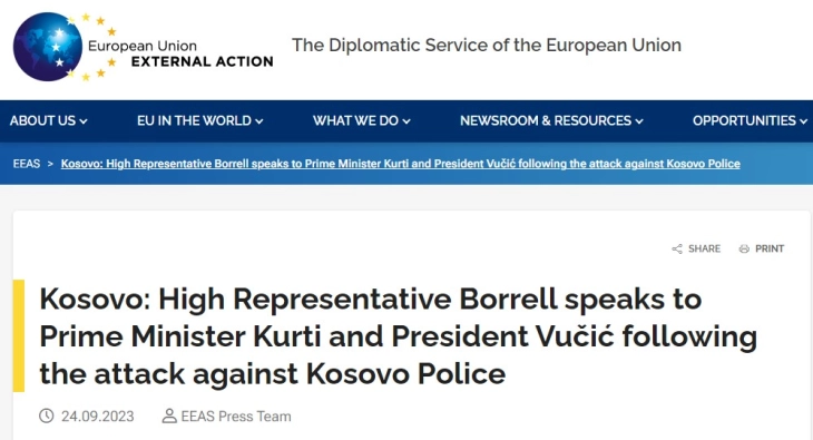 Borel bisedoi me Kurtin dhe Vuçiqin