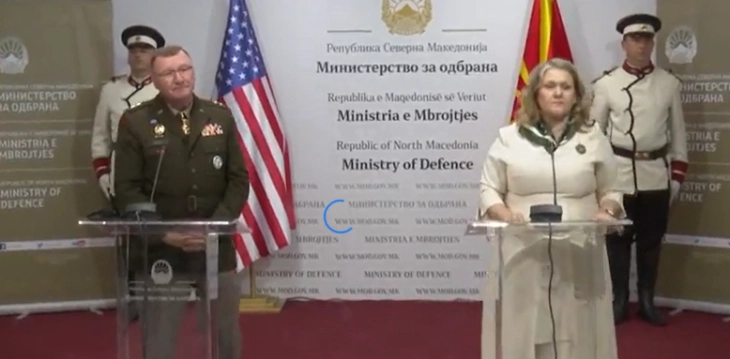 Прес-конференција на министерката Петровска и генерал-мајор Грегори Најт (во живо)