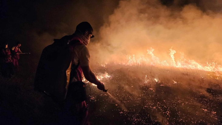 Пет пожари во кумановско