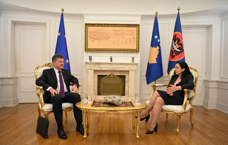 Presidentja e Kosovës Osmani priti  në takim lamtumirës ambasadorin e Zvicrës, Tomas Kolli