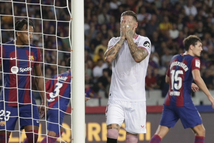 Barcelona gifted win over Sevilla by Sergio Ramos own goal