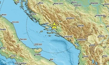 Умерен земјотрес ја погоди Босна и Херцеговина
