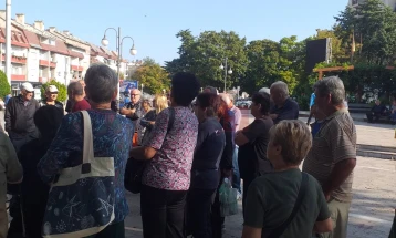 Протест на пензионери во Неготино 