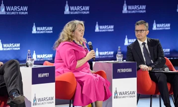 Petrovska nga Forumi i sigurisë në Varshavë: Investojmë në mbrojtje për një Maqedoni të Veriut më të sigurt, NATO më të fuqishme