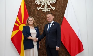 Petrovska - Blashçak: Maqedonia e Veriut dhe Polonia janë ambicioze në avancimin e bashkëpunimit aleat në mbrojtje