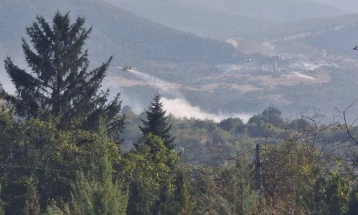 Пожар во атарот на селото Соње во општина Сопиште, ангажирани три „ер трактори“