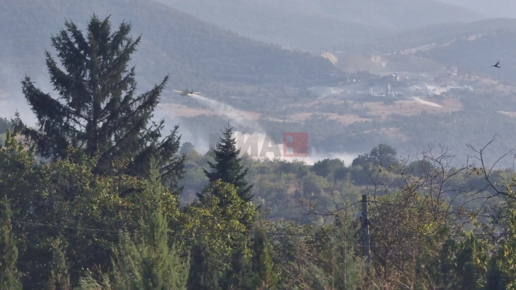 Zjarr në oborrin e fshatit Sonjë të komunës së Sopishtës, angazhohen tre “er traktor”