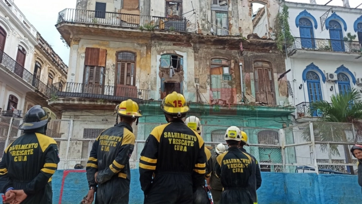 Најмалку една жртва во уривање на куќа во историскиот центар на Хавана
