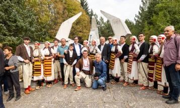 Претседателот Пендаровски на одбележување на 80 годишнината од битката кај село Кленоец