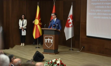 Pendarovski addresses academic year opening ceremony at International Balkan University 
