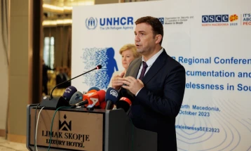 Rooting out statelessness requires political will to improve legislation, N. Macedonia leader in region: conference
