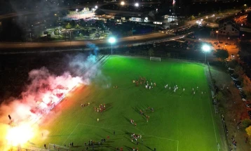 Пуштен во употреба новиот фудбалски терен на ФК Вардар во Аеродром, наменет за младинската школа на клубот