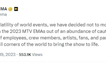 MTV cancels Europe Music Awards, citing 'volatility of world events'