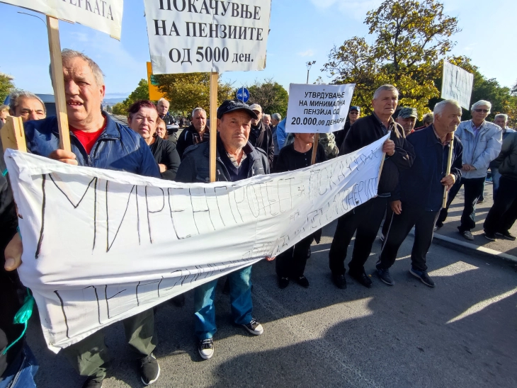 Negotino pensioners block city exit over low pensions