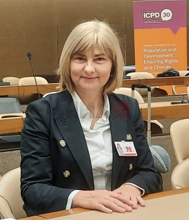 Претседателката на ДОМ Маја Морачанин на Интернационалната конференција за население и развој на ОН во Женева