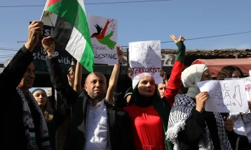 Во Скопје протест за поддршка на палестинскиот народ