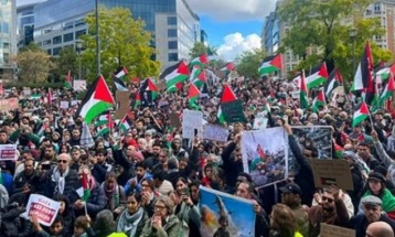 Protesta në Bruksel në mbështetje të banorëve të Gazës