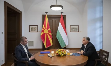 Mickoski in Budapest meets with Orban, says support from Hungary proof of friendship