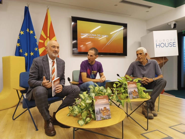 Europe House hosts launch for first travel guide to North Macedonia in Italian