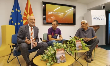 Europe House hosts launch for first travel guide to North Macedonia in Italian