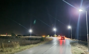 Поставено осветлување на мостот на локалниот пат Кадино-Миладиновци