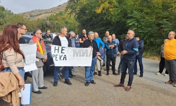 Граѓански протест против изградбата на минихидроцентралата на Мала Река кај Кочани