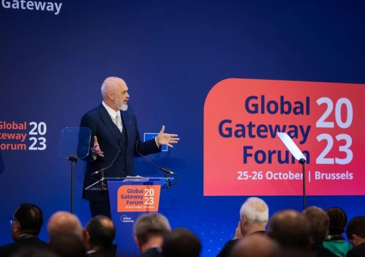 Рама на Форумот „Global Gateway“: Бракот со ЕУ е најтежок, но вреди, порачувам Албанија и Западен Балкан да не се изземаат од европските програми за финансирање