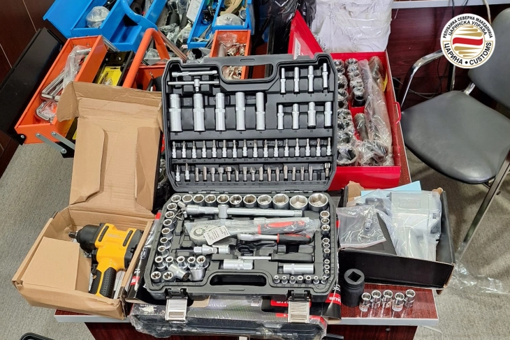 Customs officers seize power tools, phone accessories 