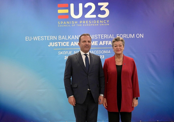 Spasovski – Johansson: Only through joint forces can we fight crime on EU soil