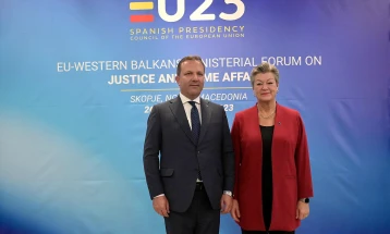 Spasovski – Johansson: Only through joint forces can we fight crime on EU soil