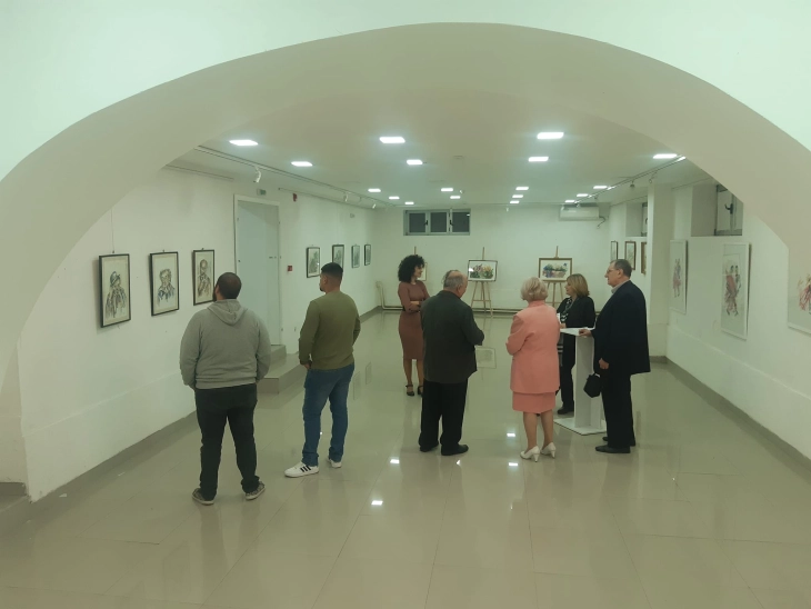 Отворена изложбата  „По трагите на разлевањето“  на Славица Танеска