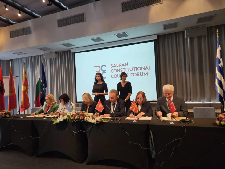 Launch of Balkan Constitutional Courts Forum – North Macedonia's Constitutional Court among founding members