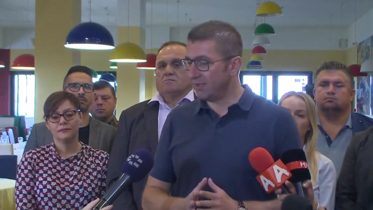 Mickoski: VMRO-DPMNE to present its position on Electoral Code amendments in parliamentary procedure