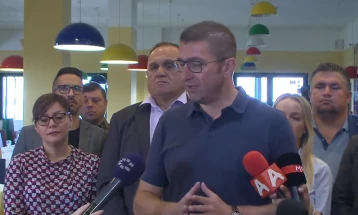 Mickoski: VMRO-DPMNE to present its position on Electoral Code amendments in parliamentary procedure