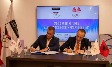 Потпишан Меморандум за соработка меѓу македонскиот и албанскиот олимписки комитет