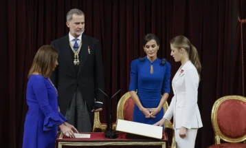 Принцезата Леонора положи заклетва како шпанска престолонаследничка