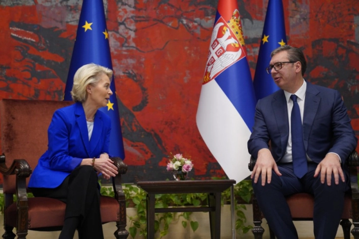 Vuçiq: Serbia i din obligimet e veta - Fon der Lajen: Zgjerimi është në krye të agjendës së BE-së