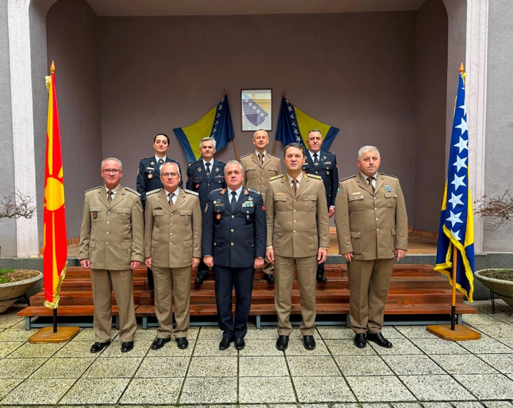 Army Chief of Staff Gjurchinovski in official visit to Armed Forces of Bosnia and Herzegovina