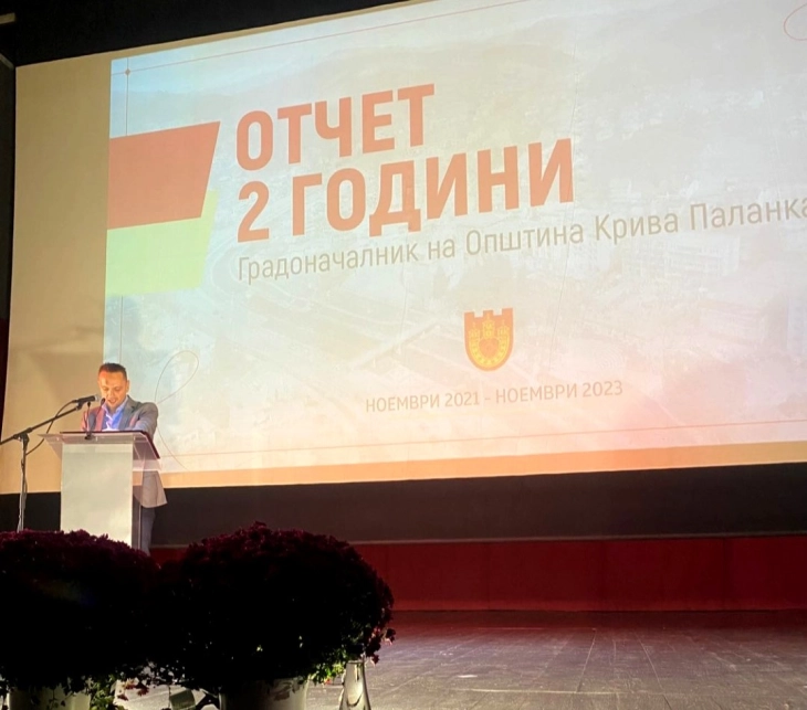 Градоначалникот на Крива Паланка, Митовски со отчет за сработеното во изминатите две години 
