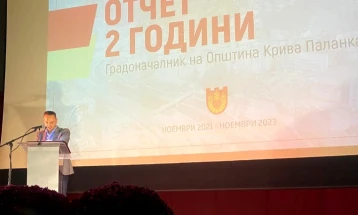 Градоначалникот на Крива Паланка, Митовски со отчет за сработеното во изминатите две години 
