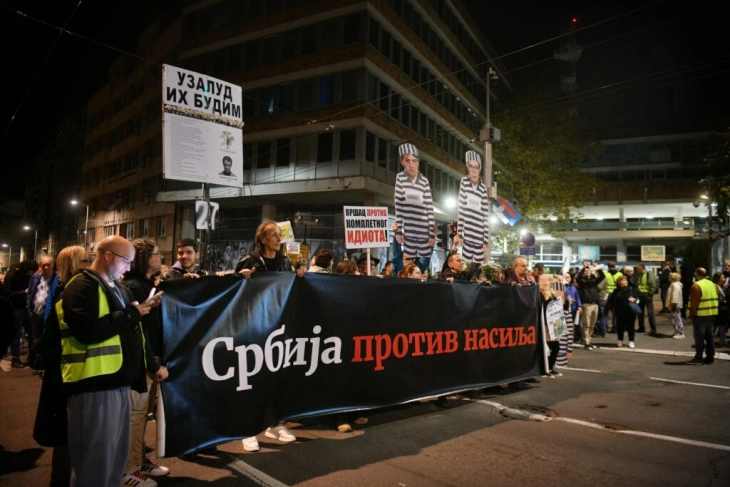 Во Белград 27-ми протест „Србија против насилството“
