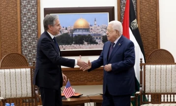 Abbas demands Gaza ceasefire on meeting Blinken in Ramallah
