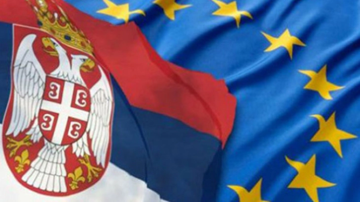 Извештај на ЕК за Србија: неопходна примена на сите договори од дијалогот со Косово; ограничен напредок во клучните области