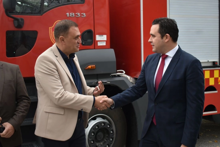 Струмица доби камион за гаснење шумски пожари, доделени дронови за струмичките, гевгелиските и радовишките пожарникари