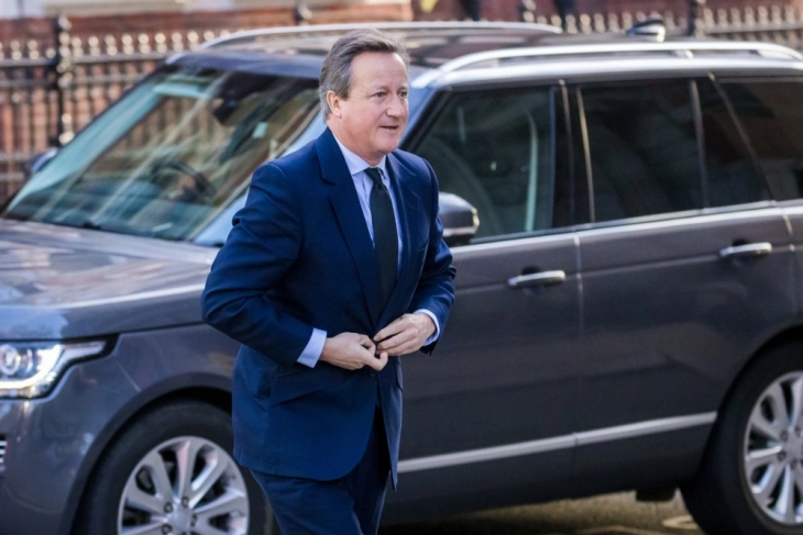 Former British prime minister David Cameron named foreign minister