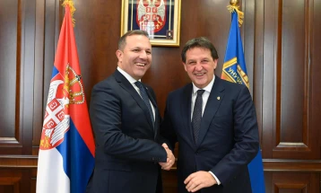 Spasovski and Gašić discuss enhancing bilateral cooperation, joint action against illegal migration
