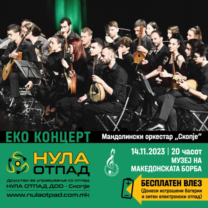 Годишен концерт на мандолинскиот оркестар „Скопје“