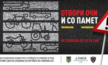 ,,Отвори очи и со памет! Во сообраќајот не си сам